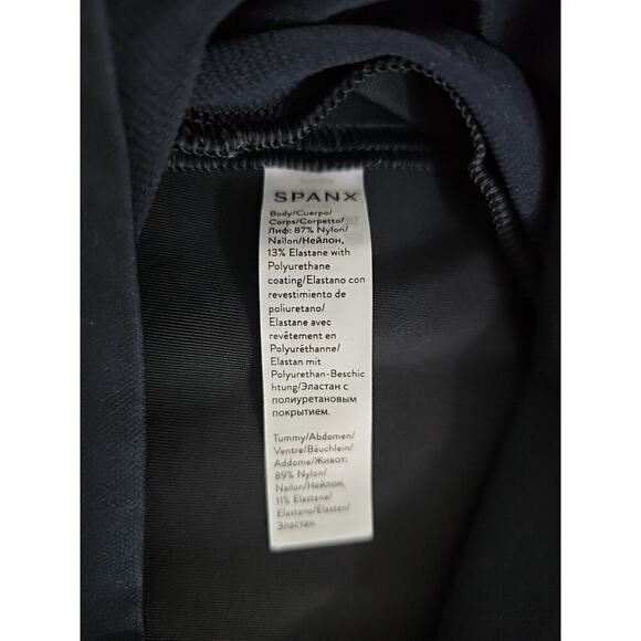 SPANX Mama Maternity ~Women's Size S/P~ Black Faux Leather Leggings Stretch. - Picture 9 of 13